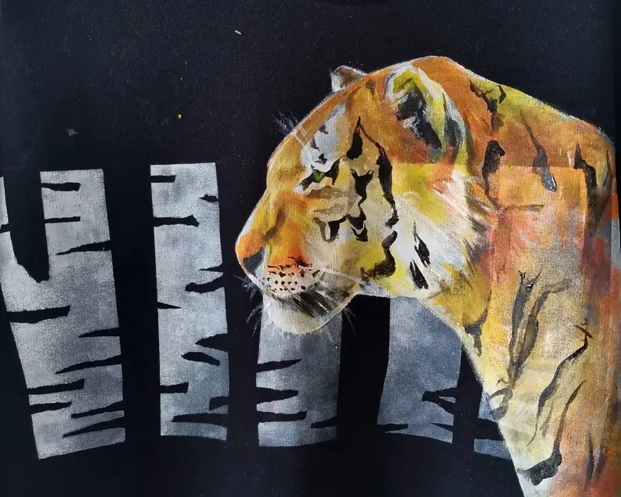 Роспись одежды: Амурский тигр